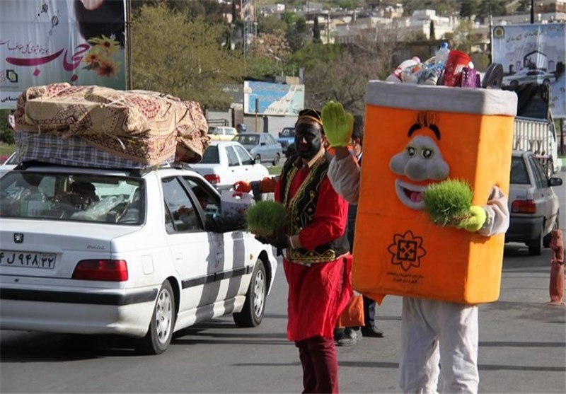 جمع آوری بیش از 10 تن سبزه در شیراز/تبدیل سبزه‌ها به کود کمپوست