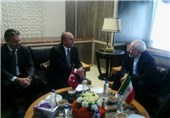 ظریف و وزیر خارجه ترکیه دیدار کردند