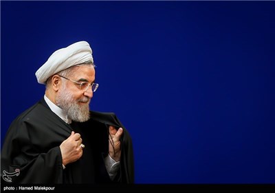 حجت‌الاسلام حسن روحانی رئیس جمهور در پایان دهمین سالگرد روز ملی فناوری هسته‌ای