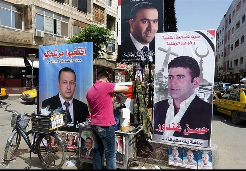 تنور انتخابات پارلمانی سوریه رفته رفته داغتر می‌شود+ تصاویر