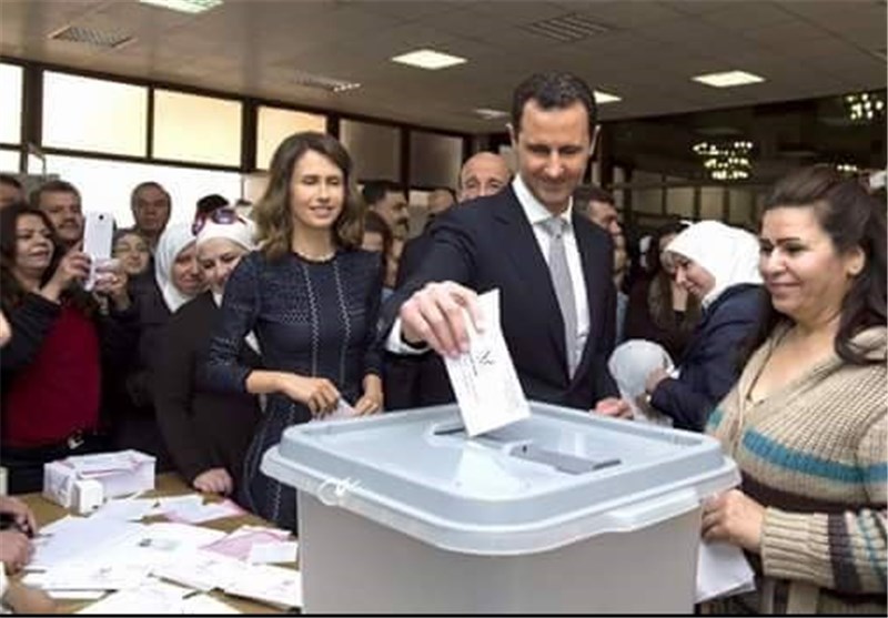 President Assad Casts Ballot in Syria Parliamentary Elections