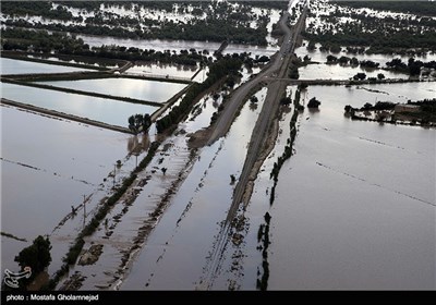 وقوع سیل در خوزستان و لرستان