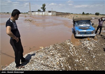 وقوع سیل در خوزستان و لرستان