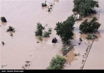 وقوع سیل در خوزستان و لرستان