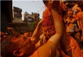 تصاویر/ جشنواره سیندور جاترا در نپال