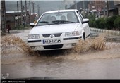 بارش باران و تگرگ در همدان تداوم می‌یابد