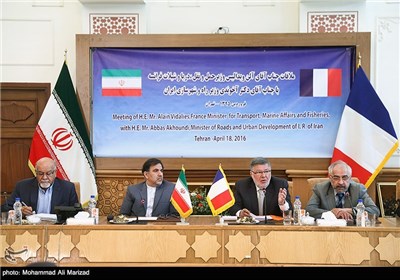 دیدار وزیرحمل و نقل فرانسه با وزیر راه و شهرسازی ایران