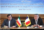 دیدار آلن ویدالیس وزیر حمل و نقل فرانسه  با اخوندی وزیر راه و شهرسازی