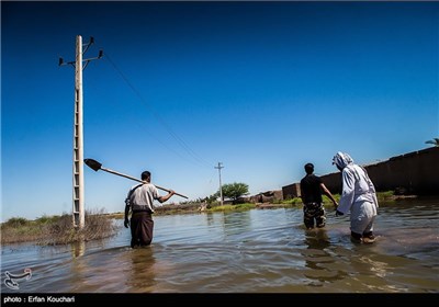 مناطق سیل زده شعبیه خوزستان