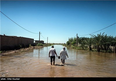 مناطق سیل زده شعبیه خوزستان