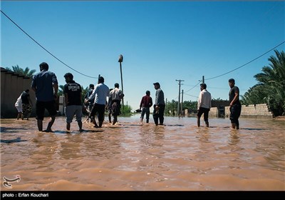 مناطق سیل زده شعبیه خوزستان