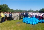 همایش پاکسازی مناطق جنگلی شهرستان نمین برگزار شد