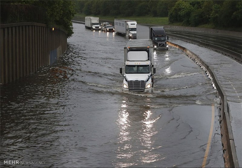 Houston Residents Flee Harvey Floodwaters for Safety at Convention Center