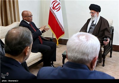Ayatollah Khamenei Receives South African President Zuma