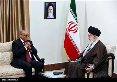 Ayatollah Khamenei Receives South African President Zuma