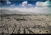 عکس هوایی تهران در اواخر سلطنت قاجار