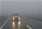 جاده چالوس مه‌آلود می‌شود/ وزش باد و بارش باران در استان البرز