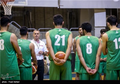 Iran Basketball Team Preparing for Olympic Qualifying Tournament