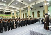 فرماندهان نیروی انتظامی با امام خامنه‌ای دیدار کردند