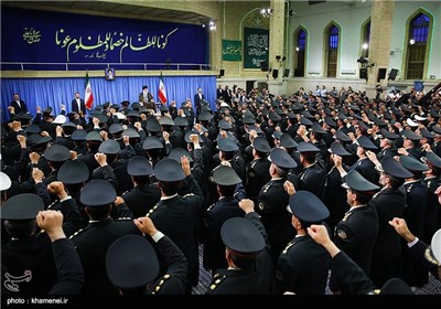 Iranian Police Commanders Meet Imam Khamenei