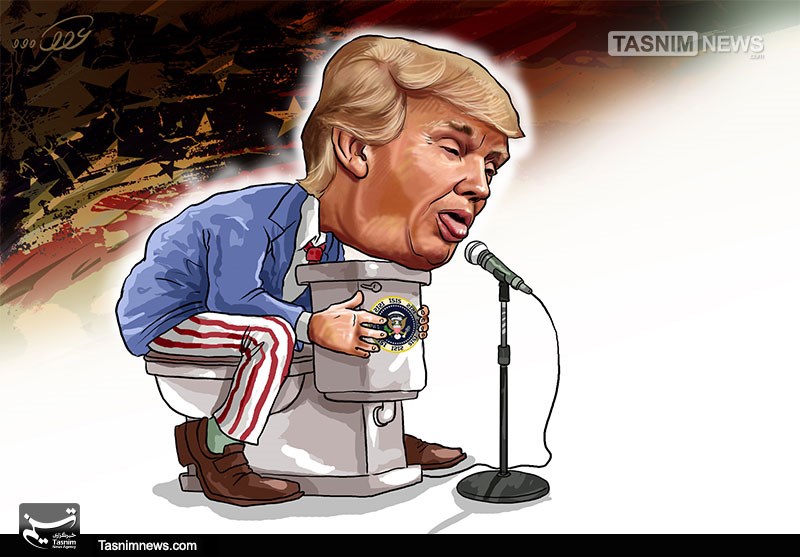 Image result for ‫کاریکاتور های ترامپ‬‎