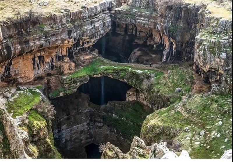 تصاویر/ آبشاری شگفت‌انگیز در لبنان