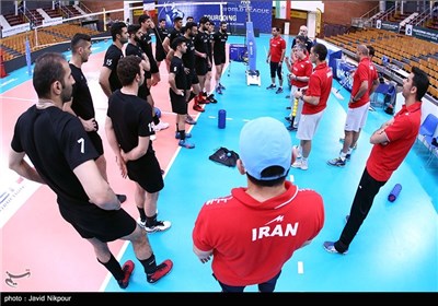 Iran Volleyball Team Preparing for Olympic Qualifying Tournament