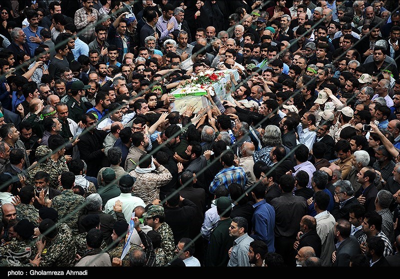 پیکر شهید مدافع حرم بهشهری در زادگاهش آرام گرفت
