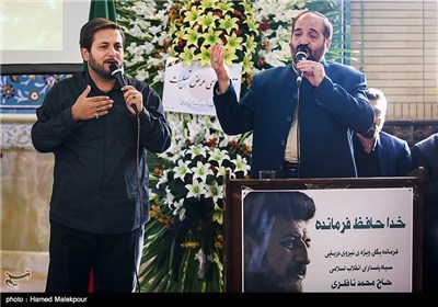 مداحی نریمان پناهی و مجید بادکوبه در مراسم ختم سردار شهید محمد ناظری