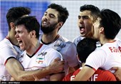 دیدار تیمهای ملی والیبال ایران و فرانسه