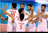 دیدار تیمهای ملی والیبال ایران و فرانسه