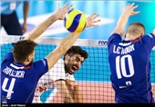 دیدار تیمهای ملی والیبال ایران و فرانسه