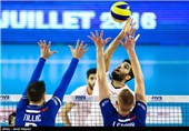 دیدار تیمهای ملی والیبال ایران و فرانسه
