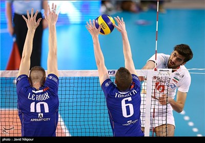 Iran Volleyball Team Loses to France in Friendly Match