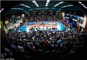 دیدار تیمهای ملی والیبال ایران و فرانسه