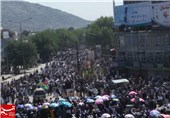 راهپیمایی میلیونی «جنبش روشنایی» در کابل/ پایتخت افغانستان تعطیل شد + عکس