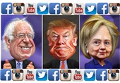 حضور کاندیداهای ریاست‌جمهوری آمریکا در شبکه‌های اجتماعی چگونه است