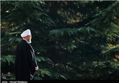 استقبال رسمی روحانی از رئیس‌جمهور عراق