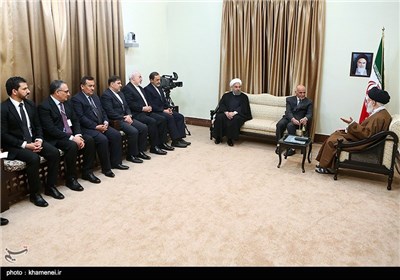 دیدار رئیس جمهور افغانستان با مقام معظم رهبری