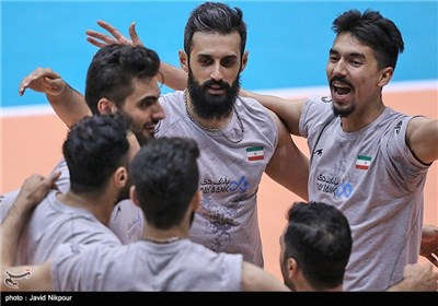 دیدار دوستانه ی تیم های والیبال ایران و لهستان