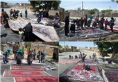 چگونگی انجام سنت کهن قالیشویی مساجد در روستای تکه/روستای محرومی که به همت جوانان آباد شد