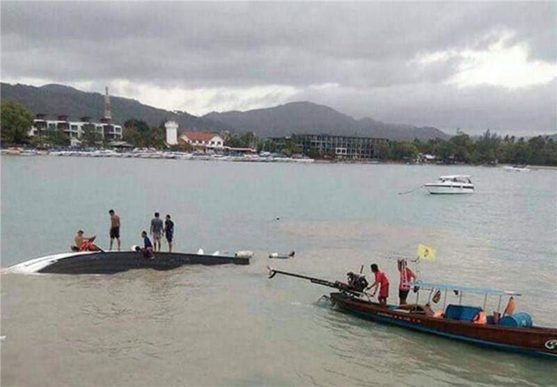 3 کشته، 4 زخمی و یک مفقود در سانحه واژگونی قایق گردشگران در تایلند + تصاویر