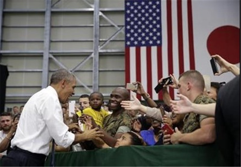 سخنرانی اوباما برای نظامیان آمریکایی در ژاپن پیش از سفر به هیروشیما