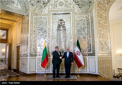 دیدار ظریف با وزیر امور خارجه لیتوانی