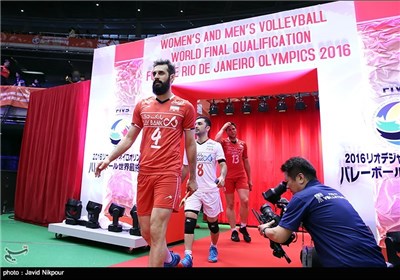 Iran Volleyball Team Wins Second Match at Olympic Qualification Tournament