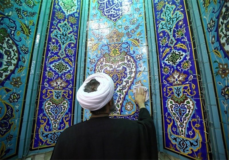 غبارروبی از مسجدی که مطب پزشک هم دارد+عکس