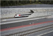 افتتاح طولانی‌ترین مسیر تونلی راه‌آهن در جهان + تصاویر