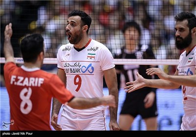 دیدار تیم های والیبال ژاپن و ایران