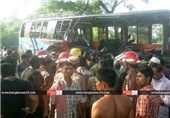 تصادف مرگبار اتوبوس و کامیون در هند