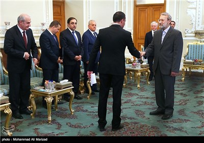 دیدار وزیر امورخارجه ارمنستان با علی لاریجانی